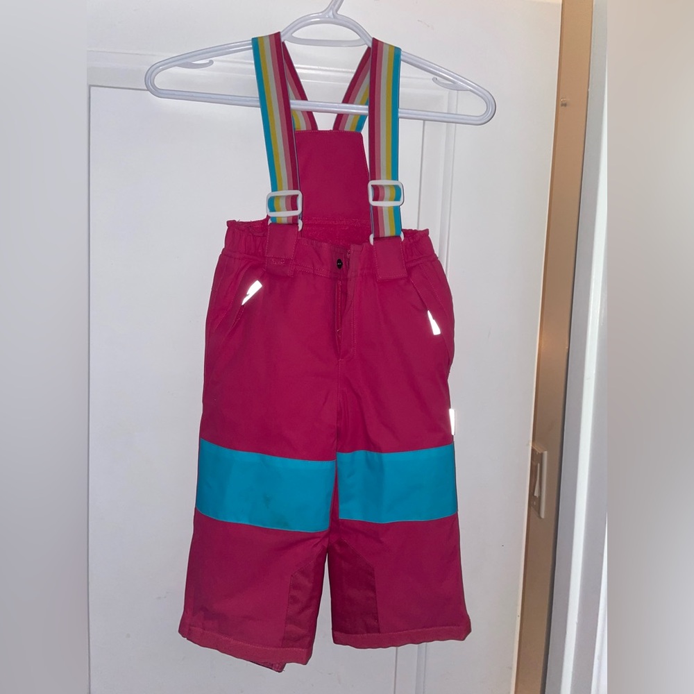 Little girls size 2T snow pants in pink from Hatley